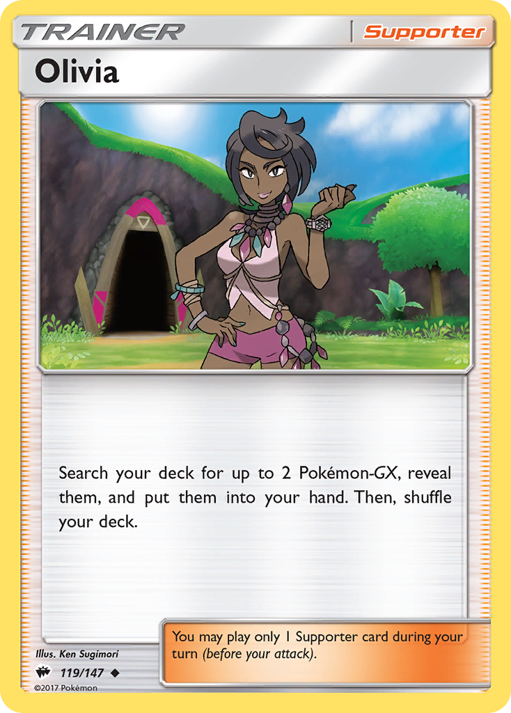 Olivia (119/147) [Sun & Moon: Burning Shadows] | Amazing Games TCG