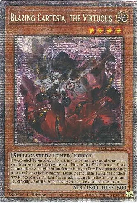 Blazing Cartesia, the Virtuous [DABL-EN011] Starlight Rare | Amazing Games TCG