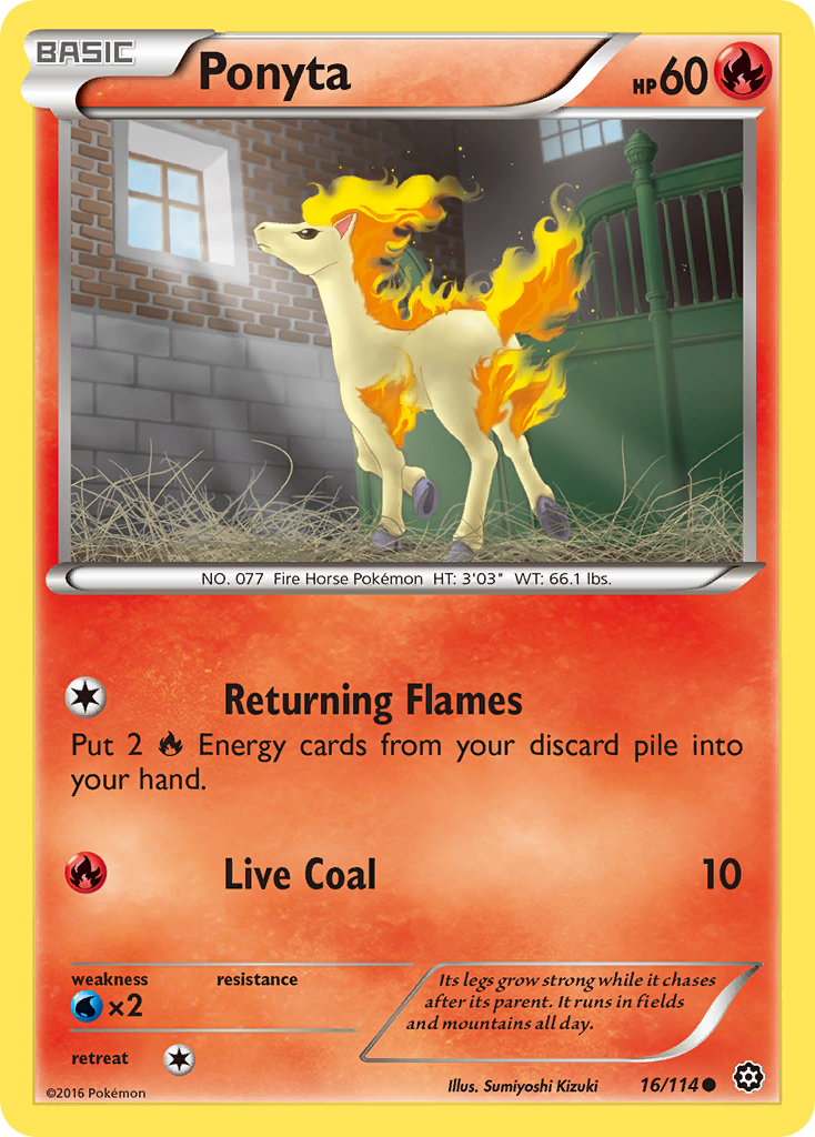 Ponyta (16/114) [XY: Steam Siege] | Amazing Games TCG