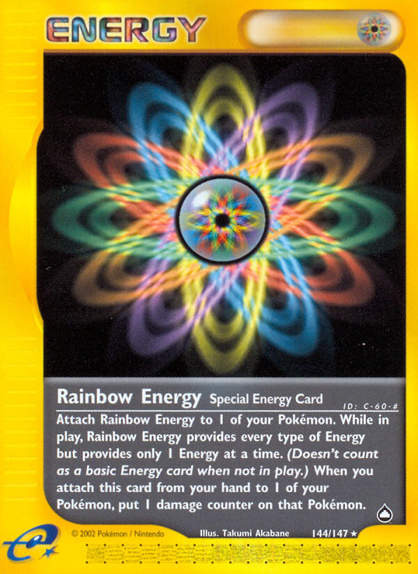 Rainbow Energy (144/147) [Aquapolis] | Amazing Games TCG