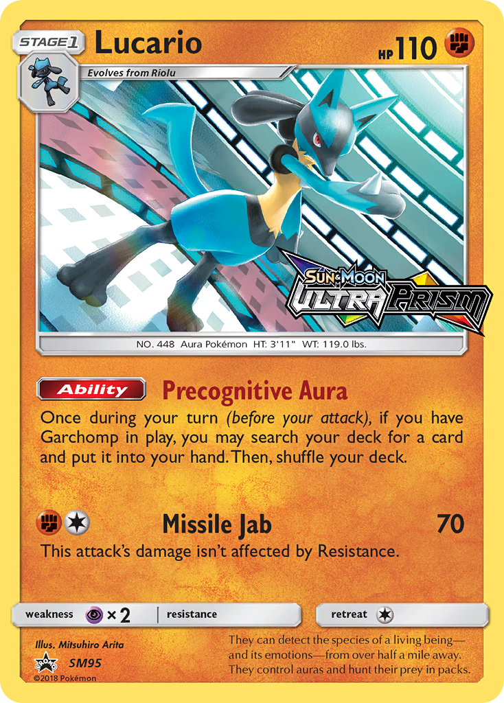 Lucario (SM95) (Prerelease Promo) [Sun & Moon: Black Star Promos] | Amazing Games TCG