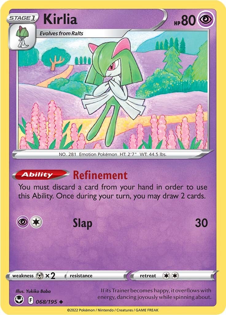 Kirlia (068/195) [Sword & Shield: Silver Tempest] | Amazing Games TCG