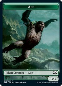 Ape // Elemental Double-sided Token [Double Masters Tokens] | Amazing Games TCG