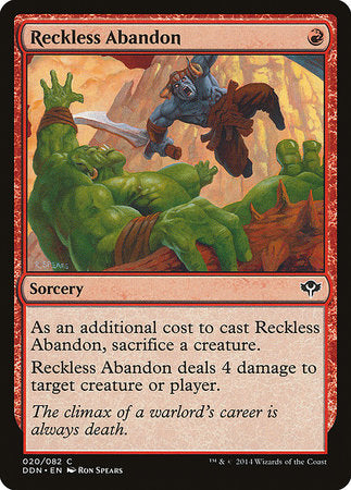 Reckless Abandon [Duel Decks: Speed vs. Cunning] | Amazing Games TCG