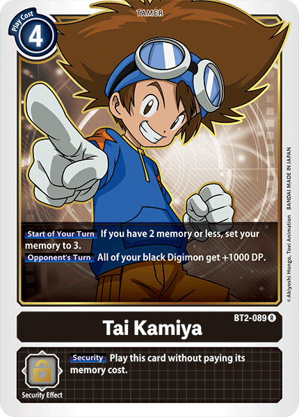 Tai Kamiya [BT2-089] [Release Special Booster Ver.1.0] | Amazing Games TCG