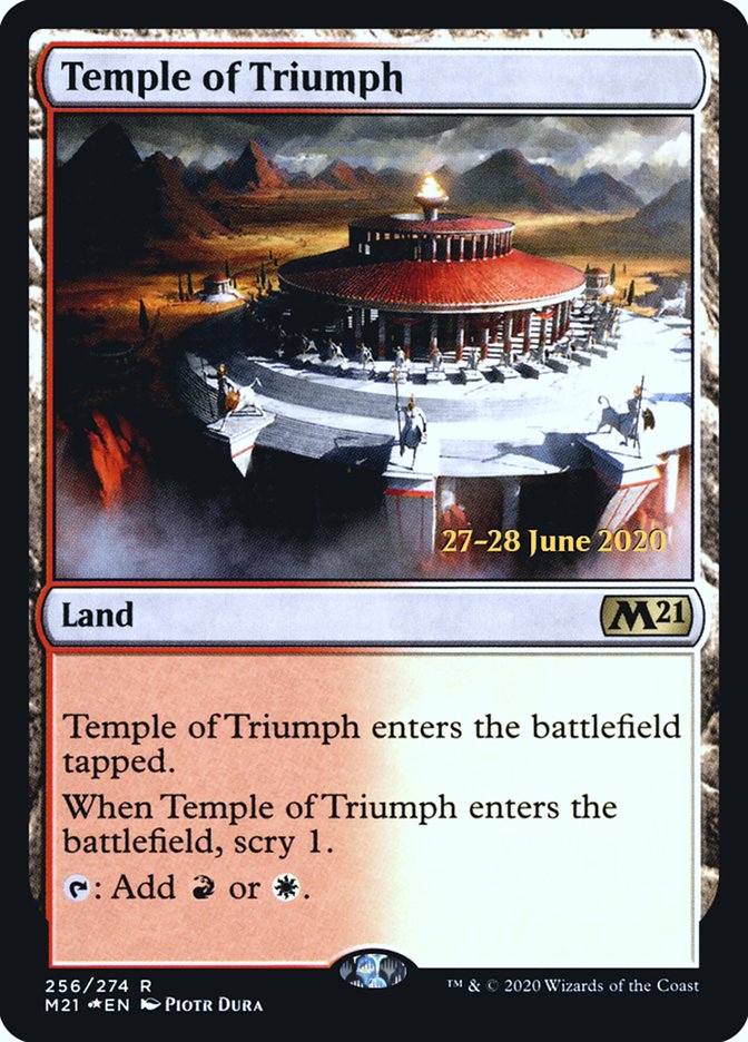 Temple of Triumph  [Core Set 2021 Prerelease Promos] | Amazing Games TCG