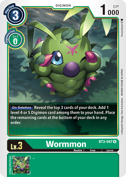 Wormmon [BT3-047] [Release Special Booster Ver.1.5] | Amazing Games TCG
