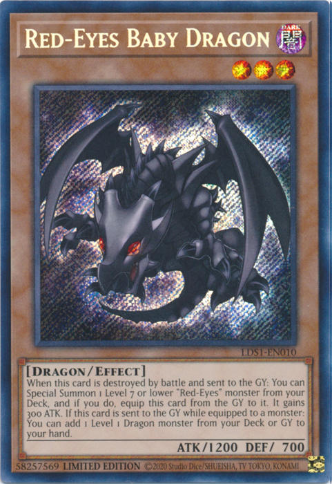 Red-Eyes Baby Dragon [LDS1-EN010] Secret Rare | Amazing Games TCG