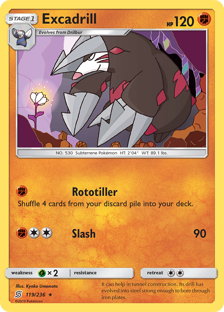 Excadrill (119/236) [Sun & Moon: Unified Minds] | Amazing Games TCG