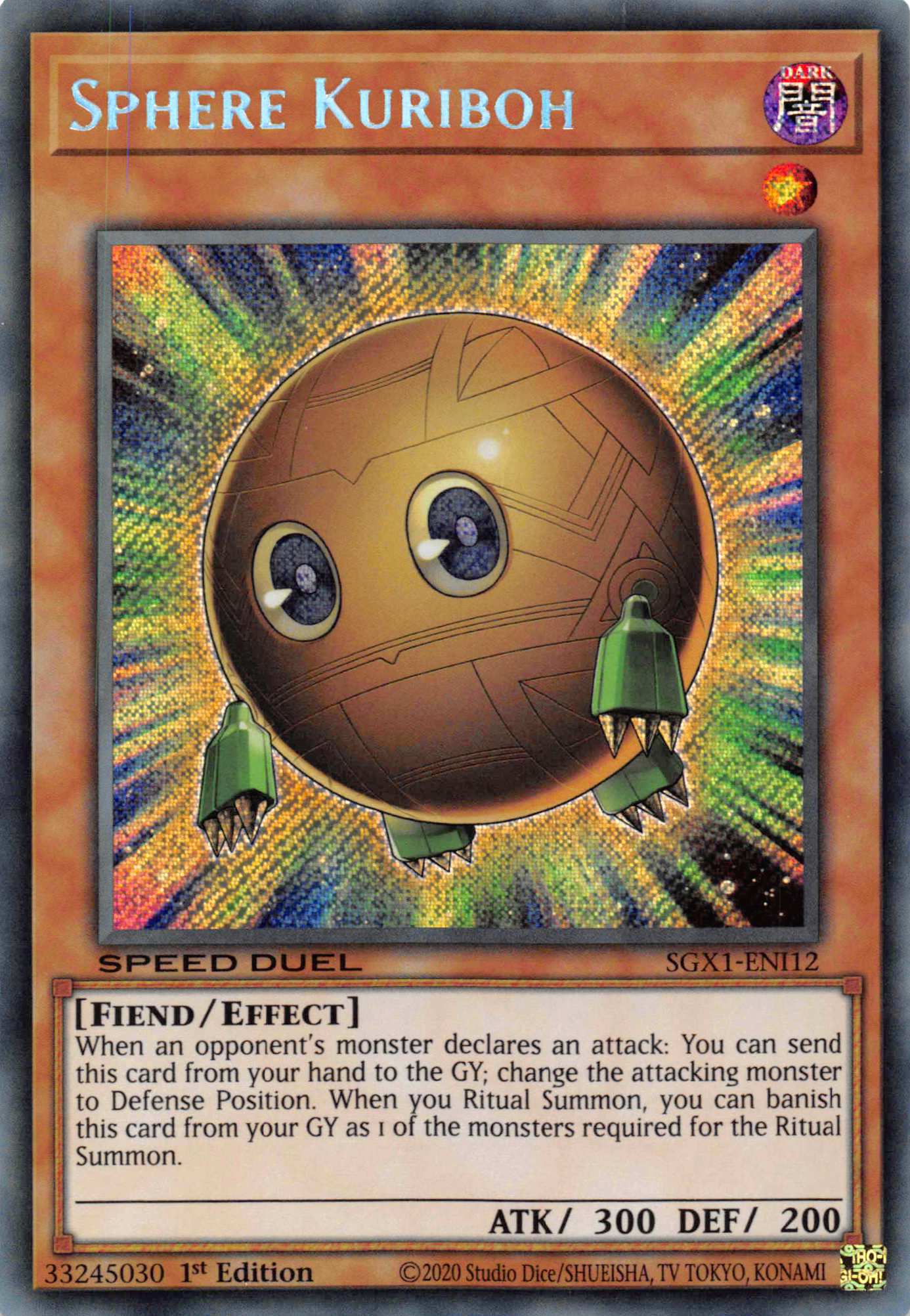 Sphere Kuriboh [SGX1-ENI12] Secret Rare | Amazing Games TCG