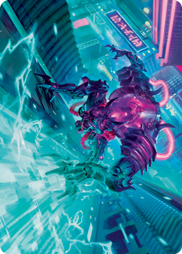 Surgehacker Mech Art Card [Kamigawa: Neon Dynasty Art Series] | Amazing Games TCG