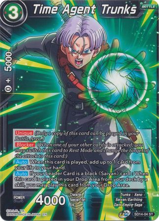 Time Agent Trunks (Starter Deck - Saiyan Wonder) [SD14-04] | Amazing Games TCG