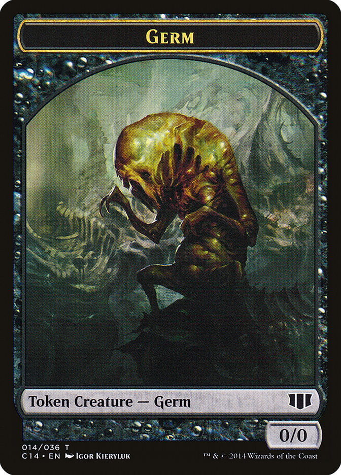 Germ // Zombie (016/036) Double-sided Token [Commander 2014 Tokens] | Amazing Games TCG