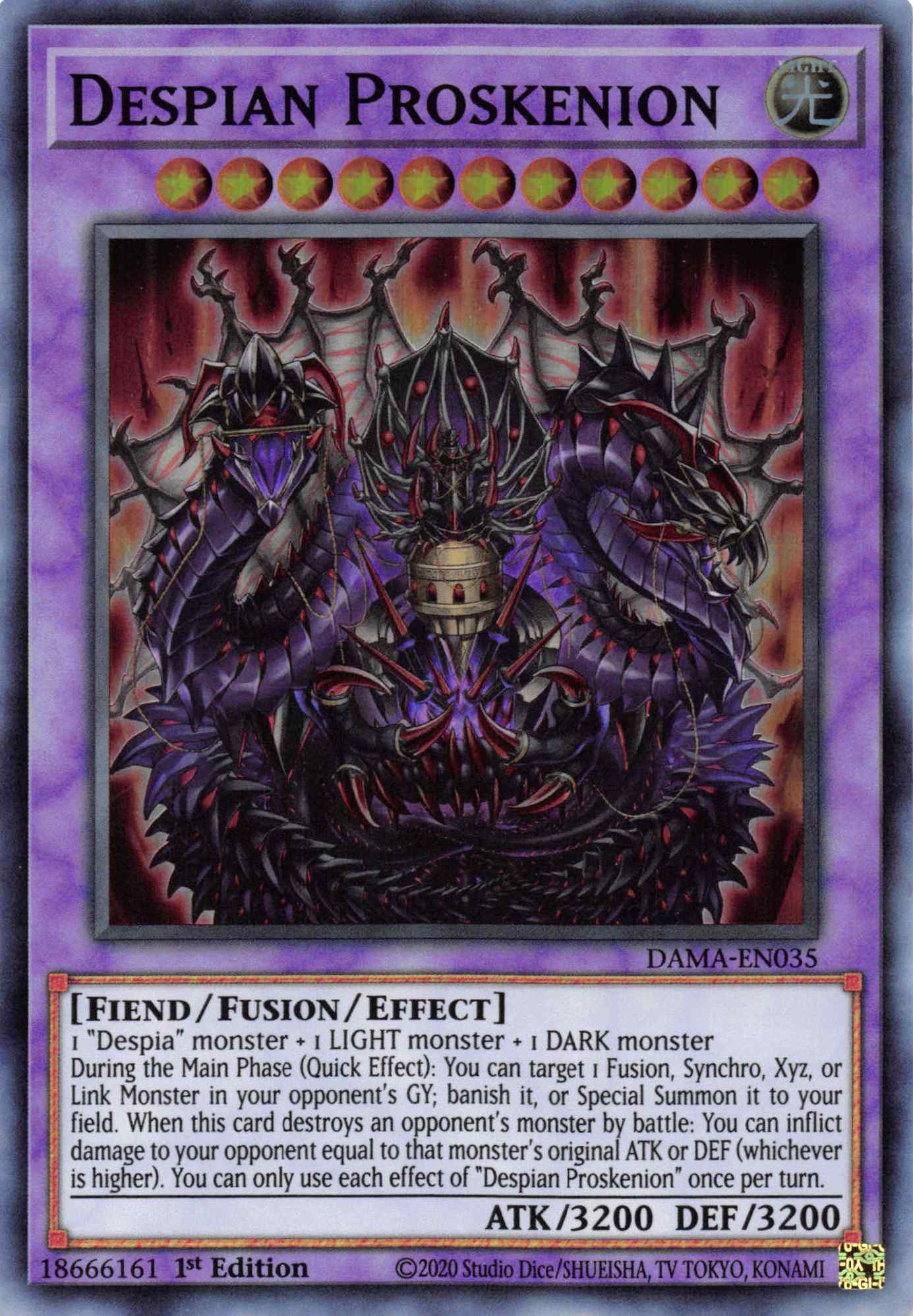 Despian Proskenion [DAMA-EN035] Super Rare | Amazing Games TCG