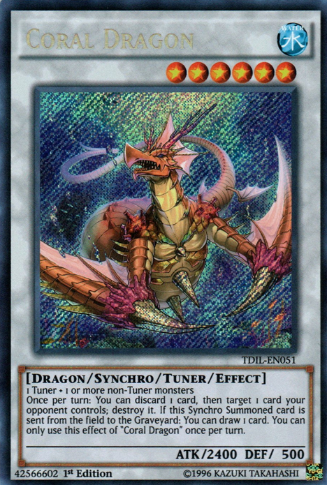 Coral Dragon [TDIL-EN051] Secret Rare | Amazing Games TCG