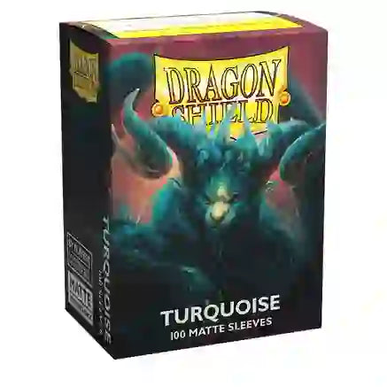 Dragon Shield Standard Matte Turquoise’ – (100ct) | Amazing Games TCG