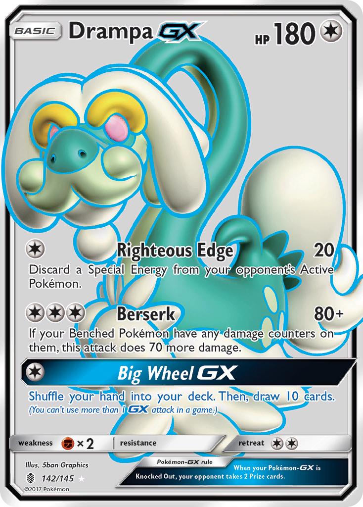 Drampa GX (142/145) [Sun & Moon: Guardians Rising] | Amazing Games TCG