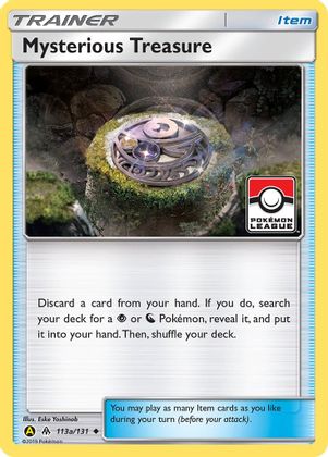 Mysterious Treasure (113a/131) (League Promo) [Sun & Moon: Forbidden Light] | Amazing Games TCG