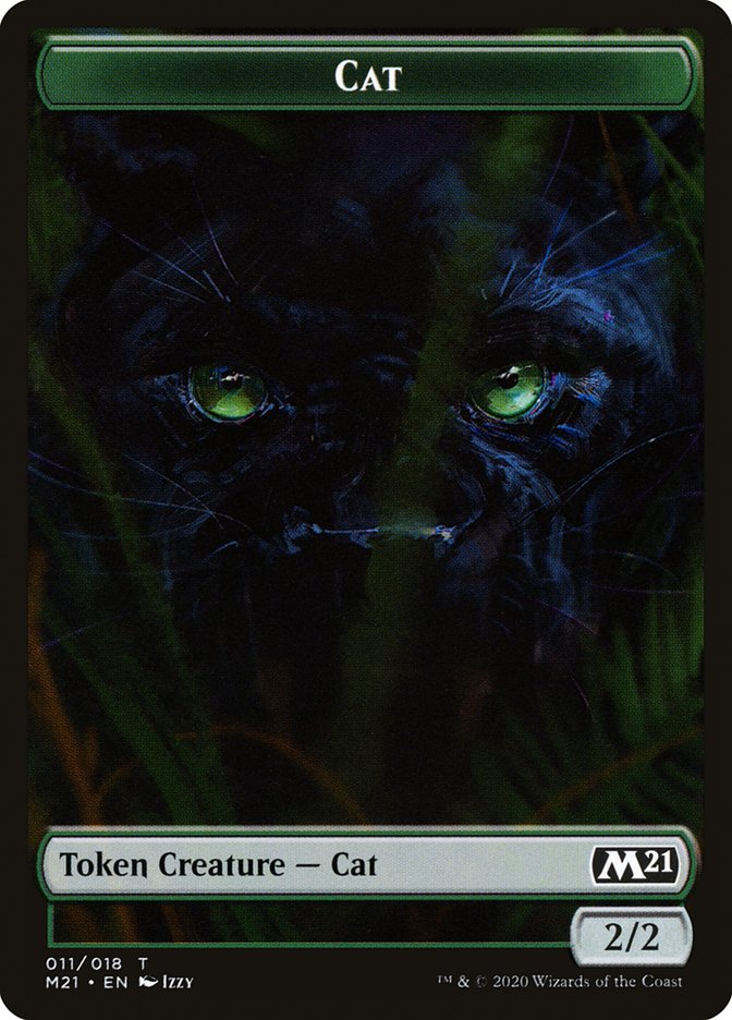 Beast // Cat (011) Double-sided Token [Core Set 2021 Tokens] | Amazing Games TCG