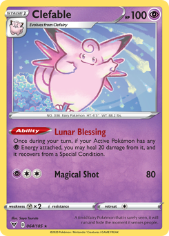 Clefable (064/185) [Sword & Shield: Vivid Voltage] | Amazing Games TCG