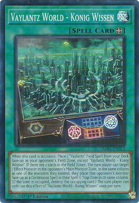 Vaylantz World - Konig Wissen [TAMA-EN013] Super Rare | Amazing Games TCG