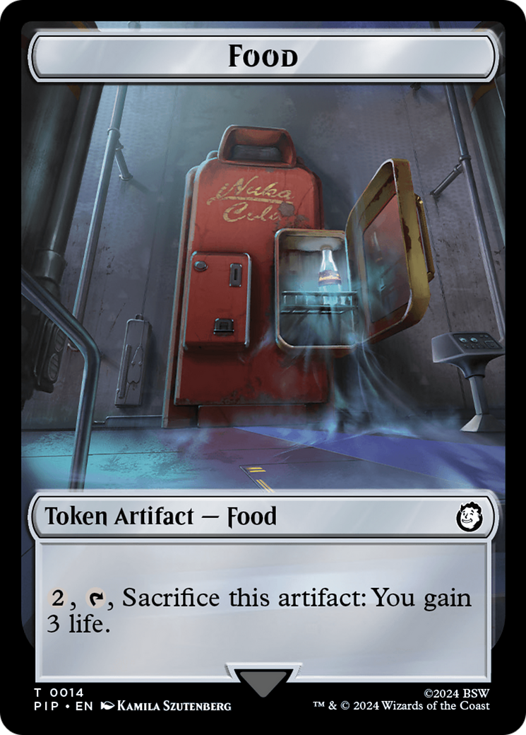 Food (0014) // Soldier (0010) Double-Sided Token [Fallout Tokens] | Amazing Games TCG