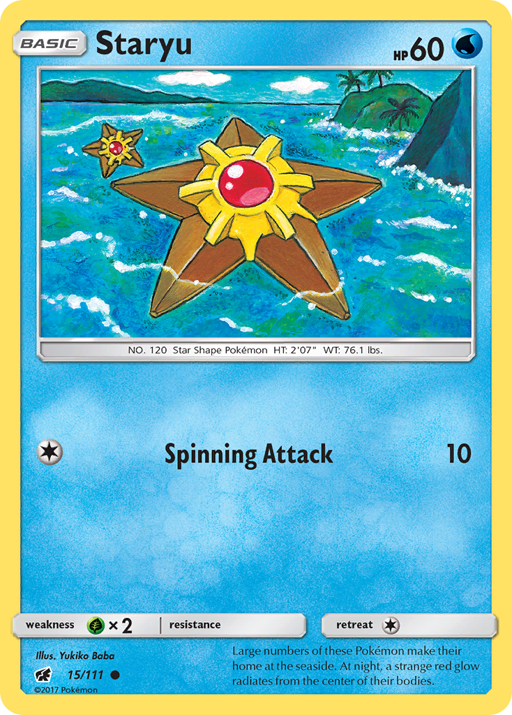 Staryu (15/111) [Sun & Moon: Crimson Invasion] | Amazing Games TCG