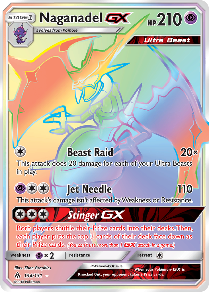 Naganadel GX (134/131) [Sun & Moon: Forbidden Light] | Amazing Games TCG