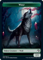Centaur // Wolf Double-Sided Token [Innistrad: Midnight Hunt Commander Tokens] | Amazing Games TCG