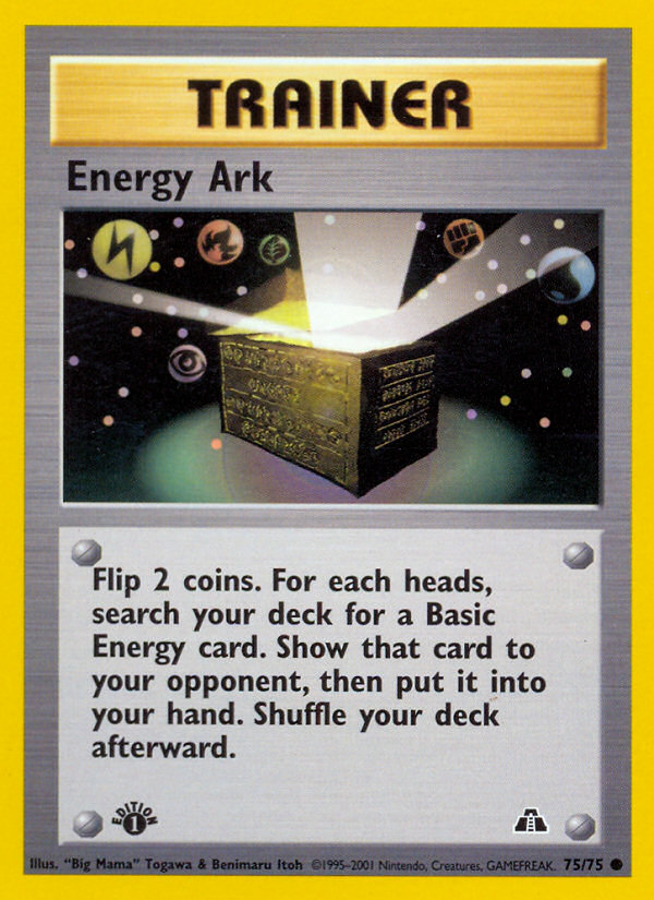 Energy Ark (75/75) [Neo Discovery 1st Edition] | Amazing Games TCG