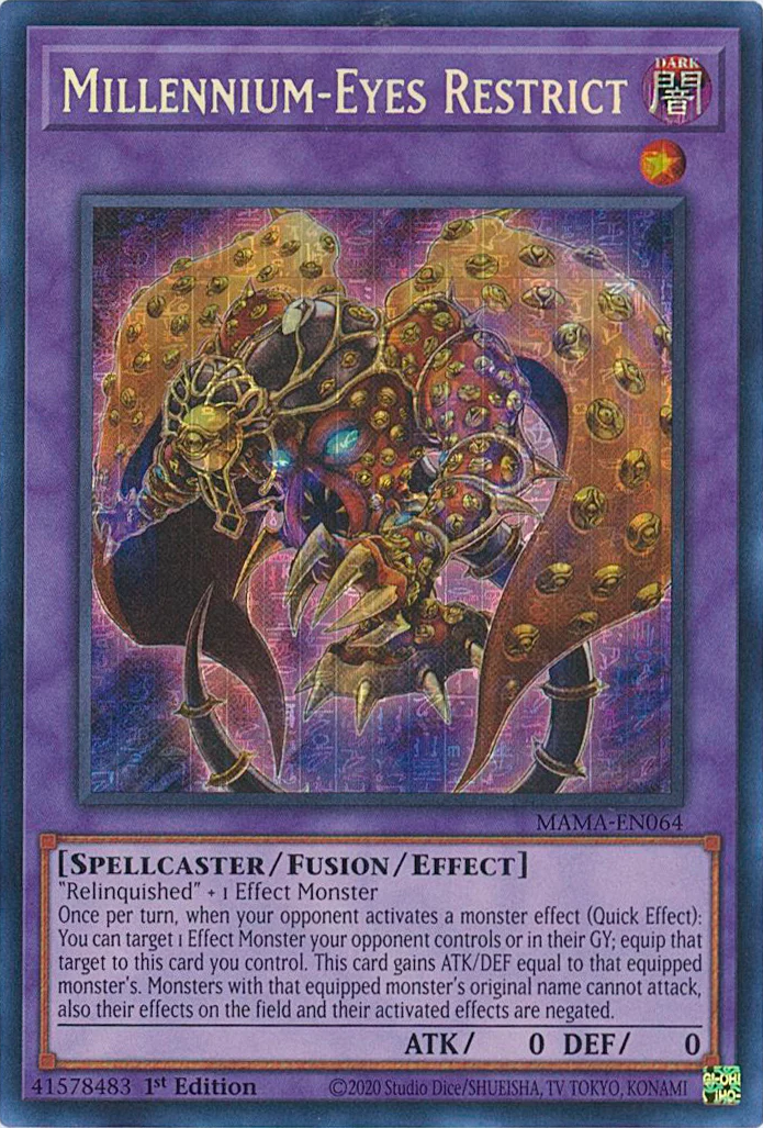 Millennium-Eyes Restrict [MAMA-EN064] Ultra Pharaoh's Rare | Amazing Games TCG