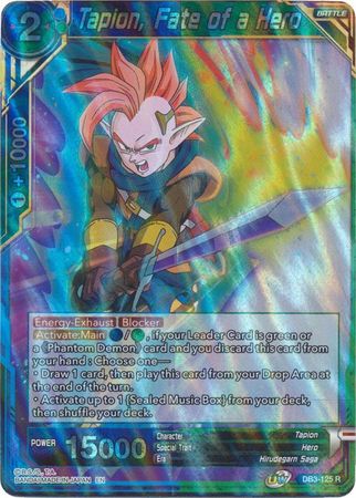 Tapion, Fate of a Hero (DB3-125) [Giant Force] | Amazing Games TCG