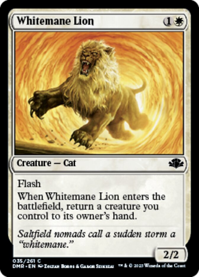 Whitemane Lion [Dominaria Remastered] | Amazing Games TCG