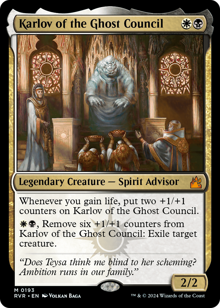 Karlov of the Ghost Council [Ravnica Remastered] | Amazing Games TCG