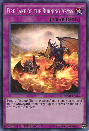 Fire Lake of the Burning Abyss (SE) [NECH-ENS12] Super Rare | Amazing Games TCG