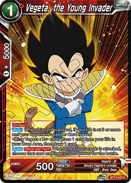 Vegeta, the Young Invader (Common) [BT13-023] | Amazing Games TCG