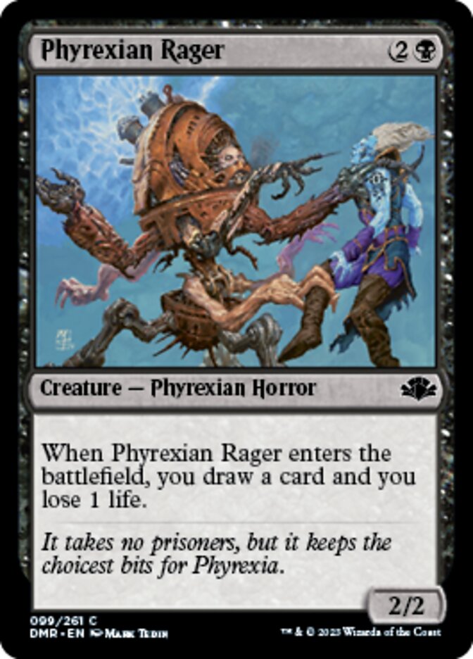 Phyrexian Rager [Dominaria Remastered] | Amazing Games TCG