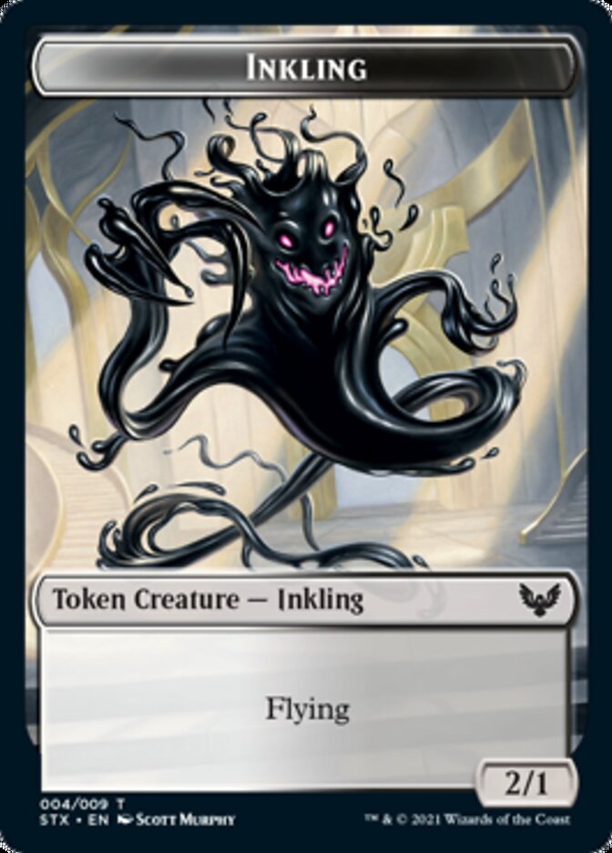 Inkling // Pest Double-Sided Token [Strixhaven: School of Mages Tokens] | Amazing Games TCG