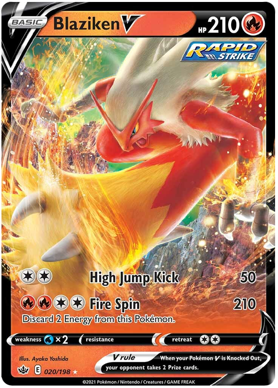 Blaziken V (020/198) [Sword & Shield: Chilling Reign] | Amazing Games TCG