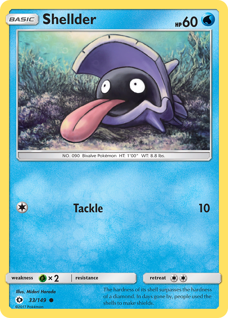 Shellder (33/149) [Sun & Moon: Base Set] | Amazing Games TCG