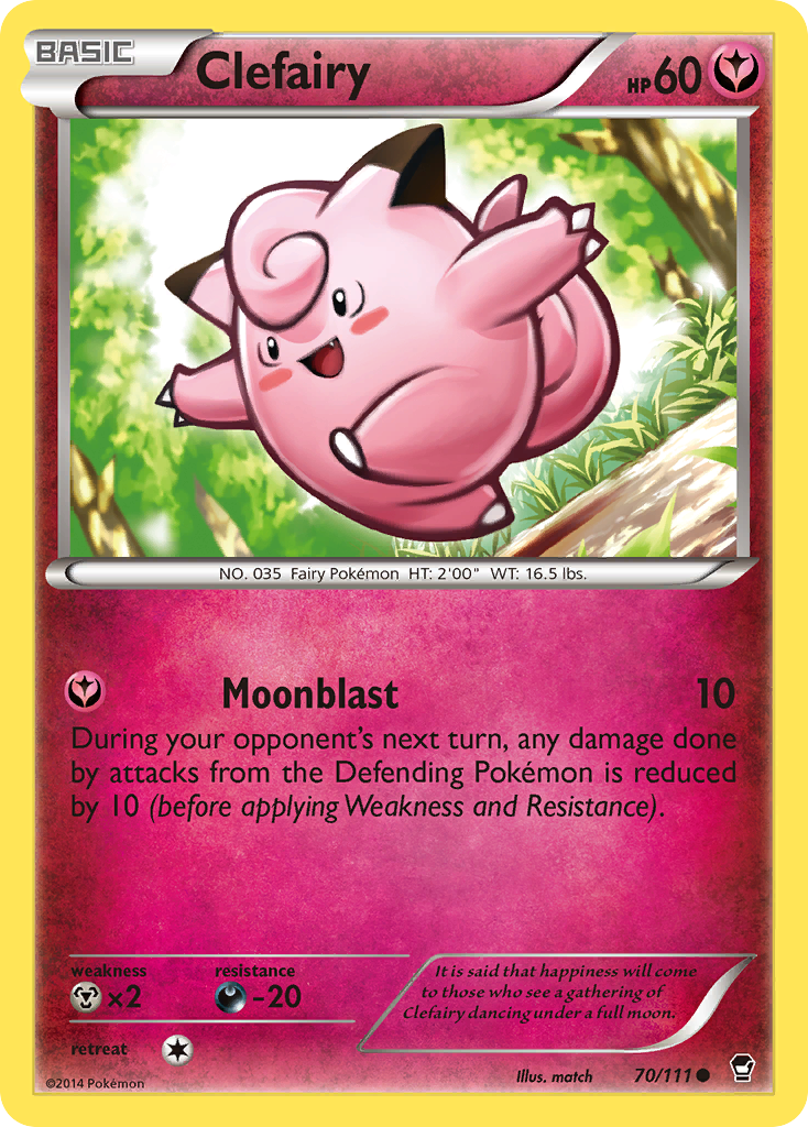Clefairy (70/111) [XY: Furious Fists] | Amazing Games TCG