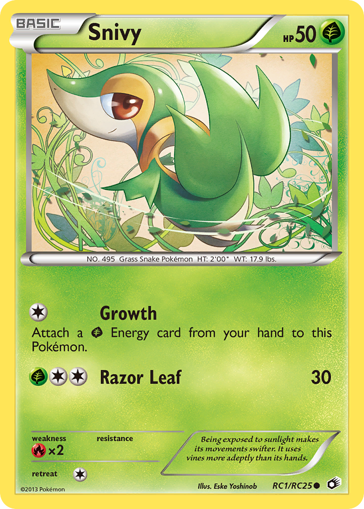 Snivy (RC1/RC25) [Black & White: Legendary Treasures] | Amazing Games TCG