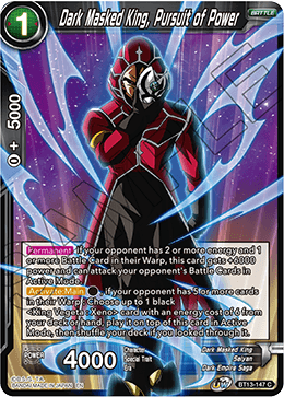 Dark Masked King, Pursuit of Power (Common) [BT13-147] | Amazing Games TCG