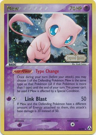 Mew (10/92) (Stamped) [EX: Legend Maker] | Amazing Games TCG