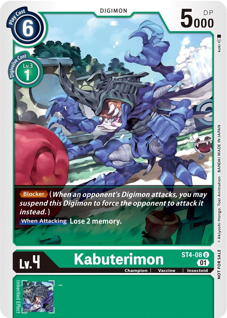 Kabuterimon [ST4-08] (Winner Pack Xros Encounter) [Starter Deck: Giga Green Promos] | Amazing Games TCG