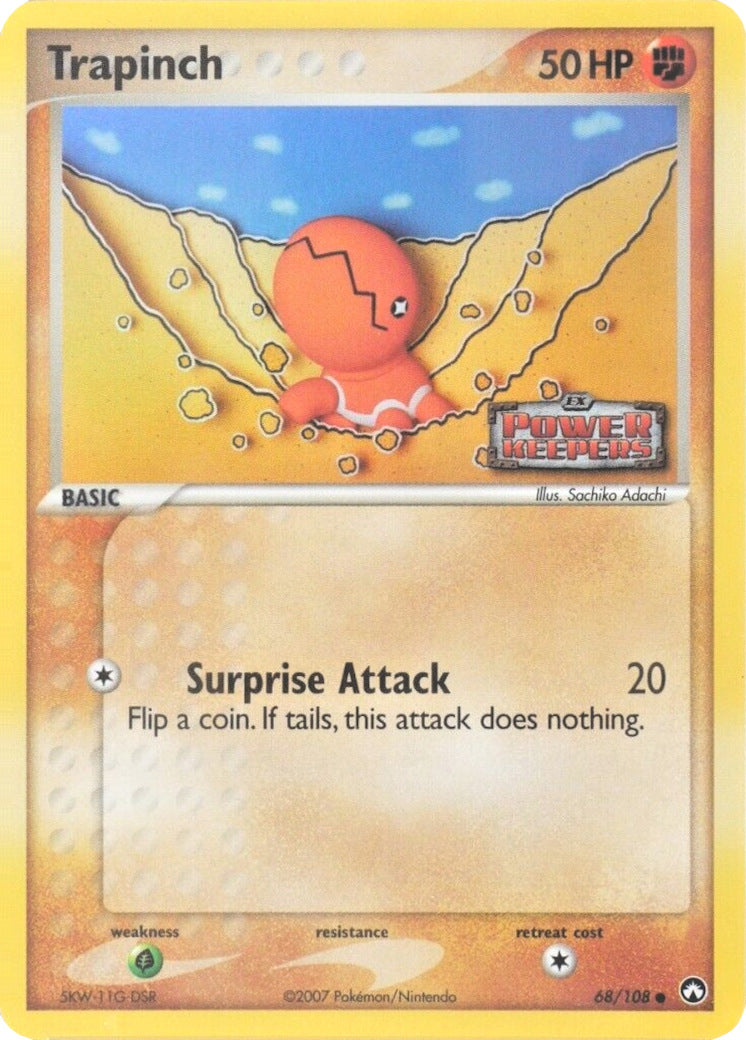 Trapinch (68/108) (Stamped) [EX: Power Keepers] | Amazing Games TCG