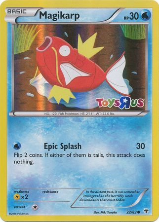 Magikarp (22/83) (Toys R Us Promo) [XY: Generations] | Amazing Games TCG