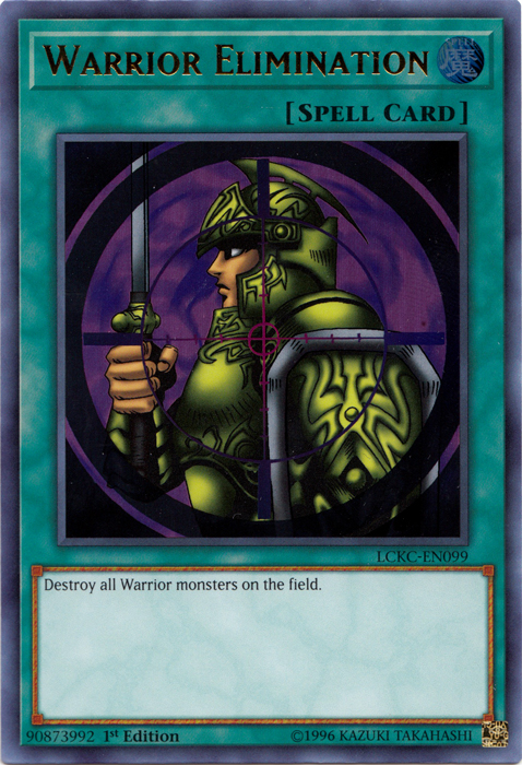 Warrior Elimination [LCKC-EN099] Ultra Rare | Amazing Games TCG