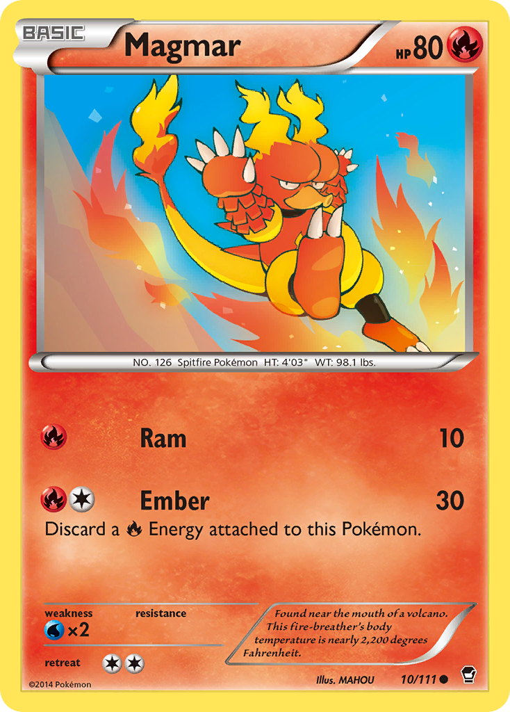 Magmar (10/111) [XY: Furious Fists] | Amazing Games TCG