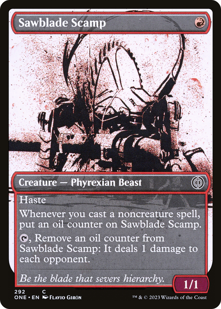 Sawblade Scamp (Showcase Ichor) [Phyrexia: All Will Be One] | Amazing Games TCG